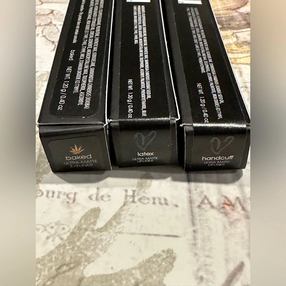 Melt Cosmetics Bundle New Lip and eye liners, blushlight highlighter Shadowplay